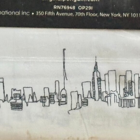 NEW YORK CITY SKYLINE Sketch Full Size sheet set (RARE) Munsingwear Penguin - Picture 6 of 6